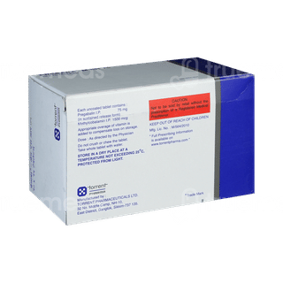 Pregaba M 75 Mg/1500Mcg Tablet Sr 10